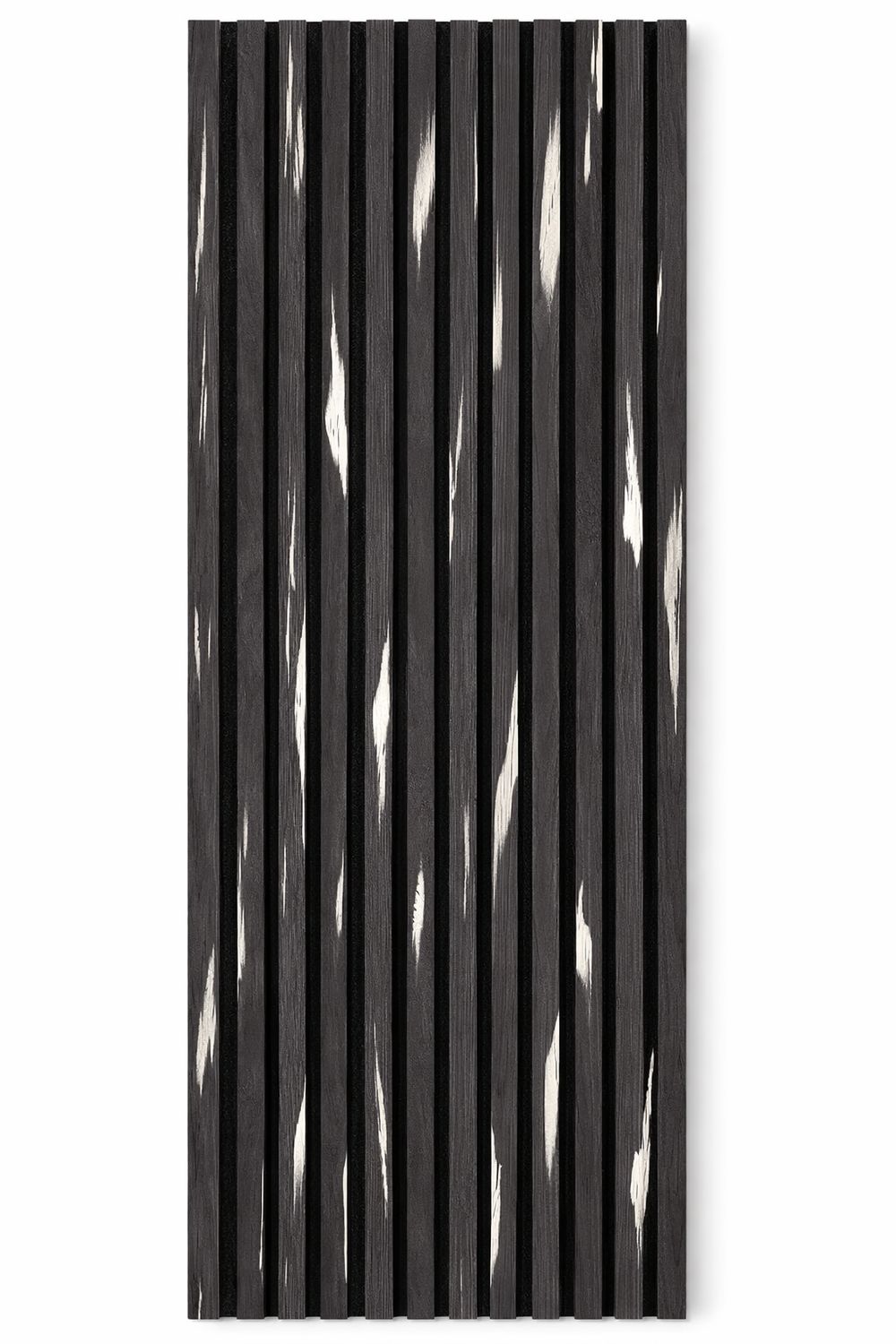 ​Akoestisch MDF Wandpaneel 3N – Zwart Wit Houtstructuur – 2400×600×22 mm