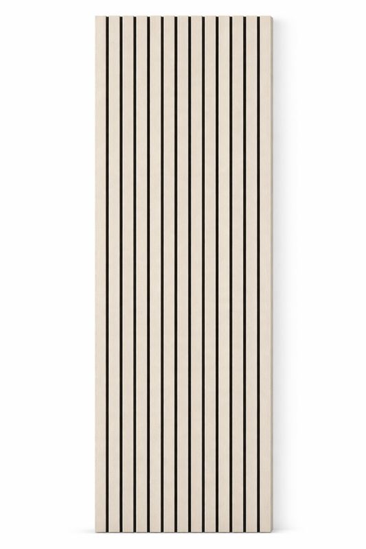 ​Akoestisch MDF Wandpaneel 1Q – Wit Houtlook – 2400×600×22 mm