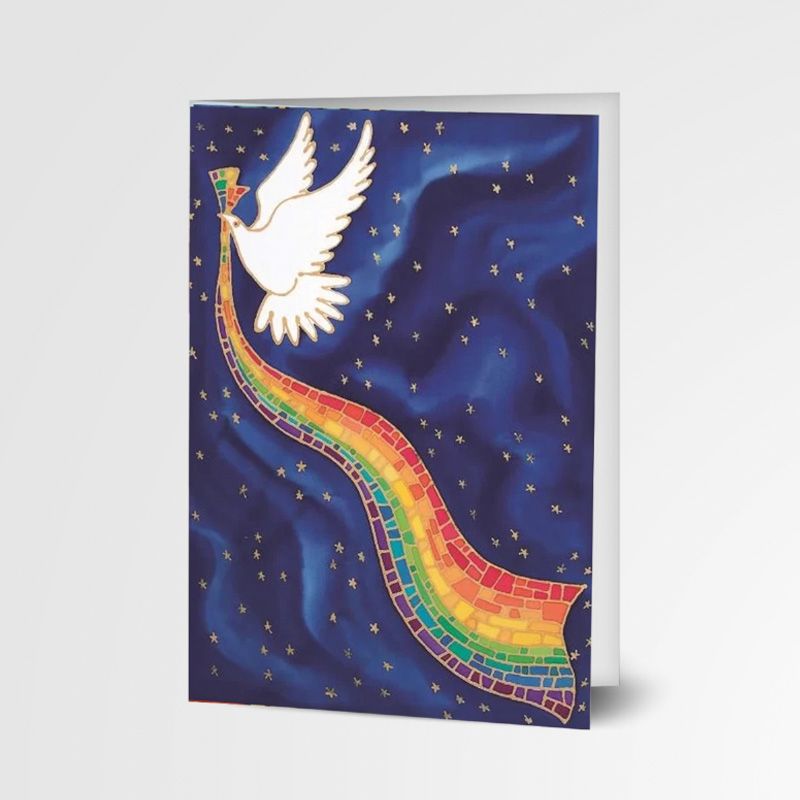 Card - Rainbow Dove Card - Rainbow Dove