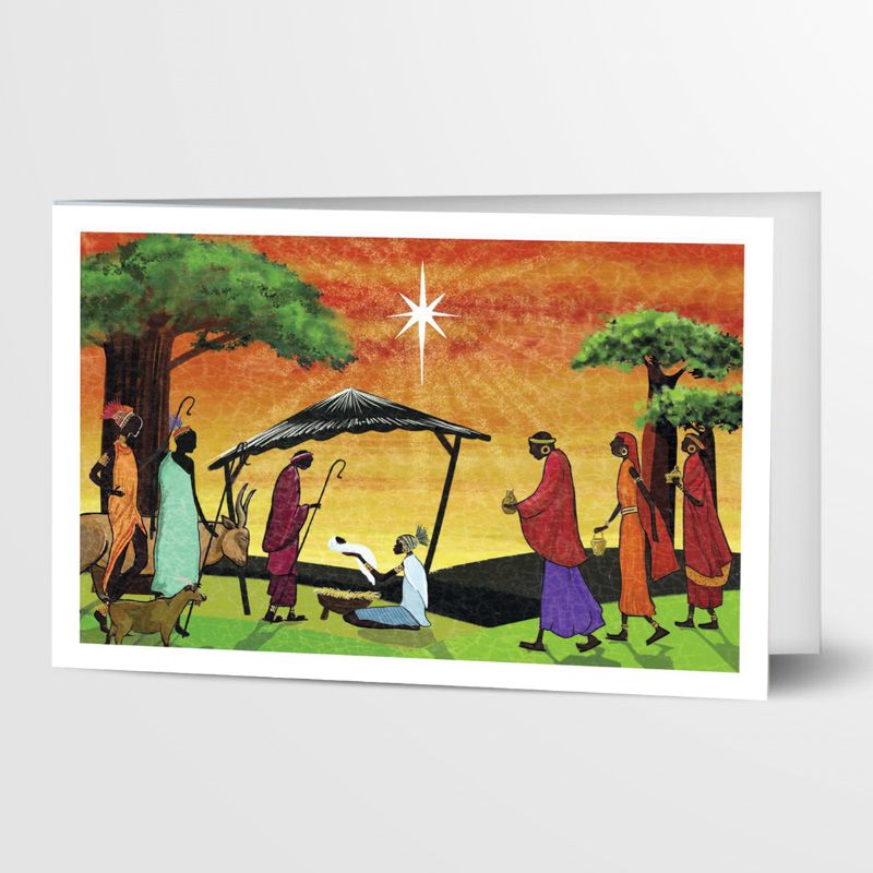 Card - African Nativity Star Card - African Nativity Star