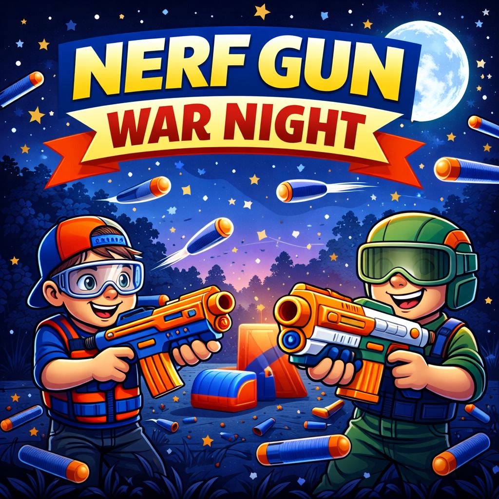 Nerf Gun War Night
