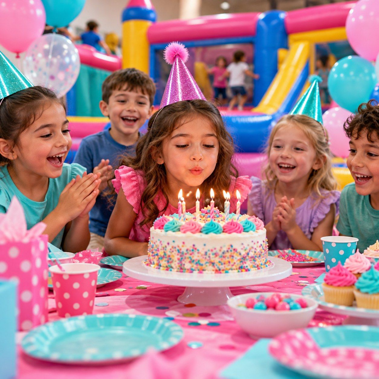 Birthday Bounce - Party Table for 10
