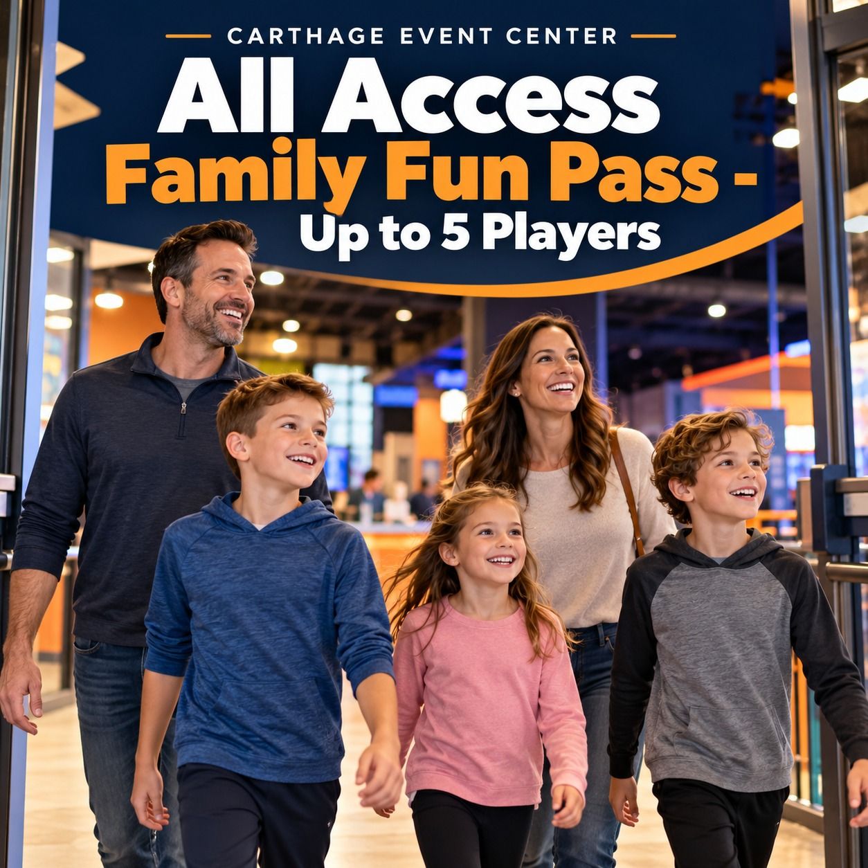 All Access Family Fun Pass - Up to 5 Players