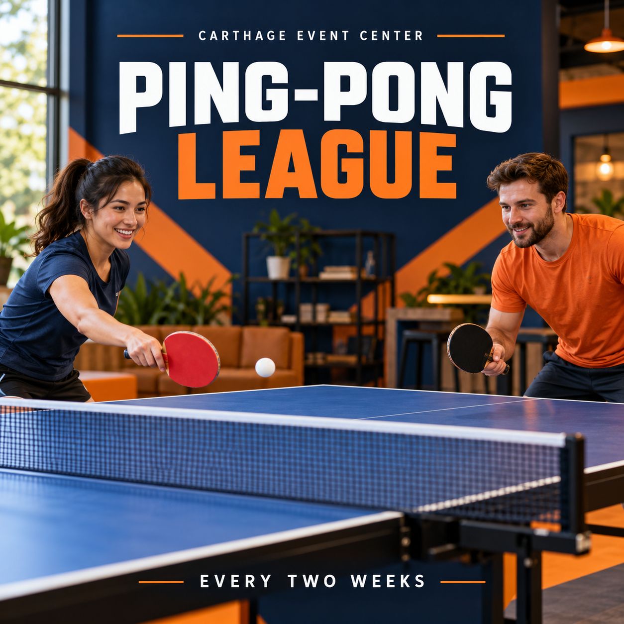 Ping-Pong League - Six Meetups - Every Two Weeks