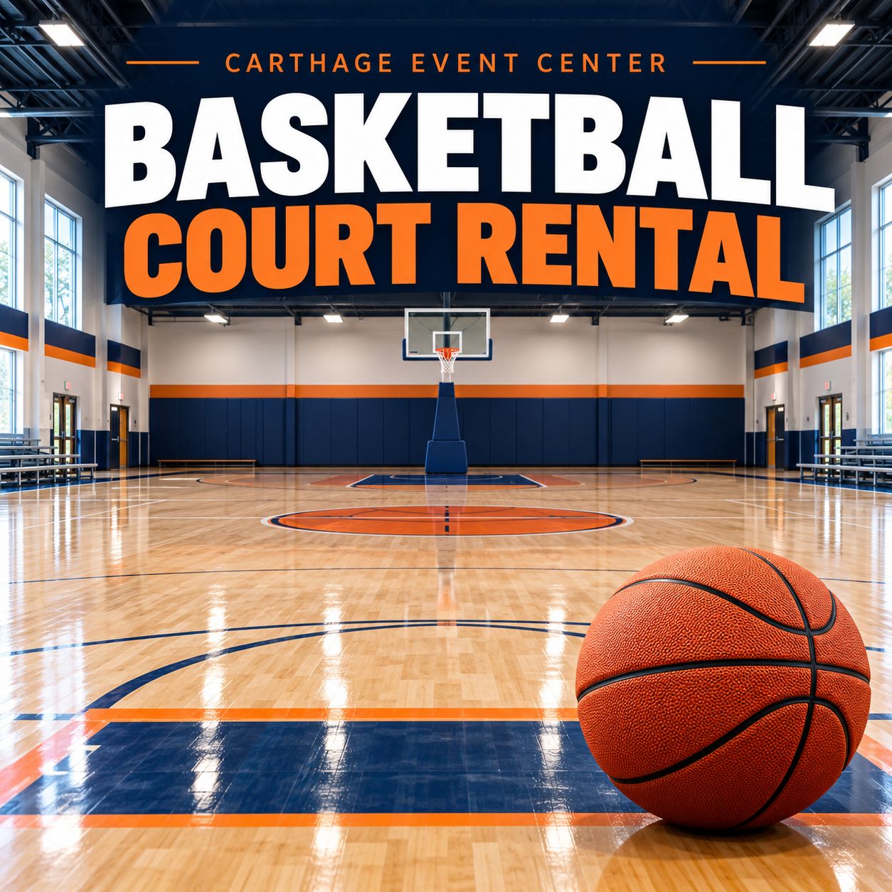 Basketball Court Rental - Entire Court - One Hour Basketball Court Rental - Entire Court - One Hour