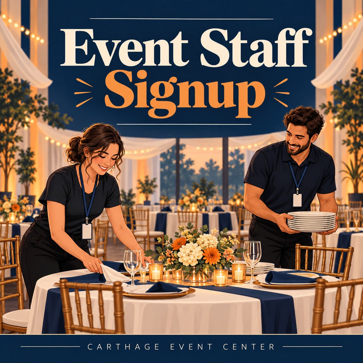 Event Staff Signup at Carthage Event Center