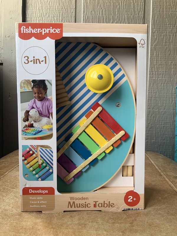 3 in 1 wooden music table