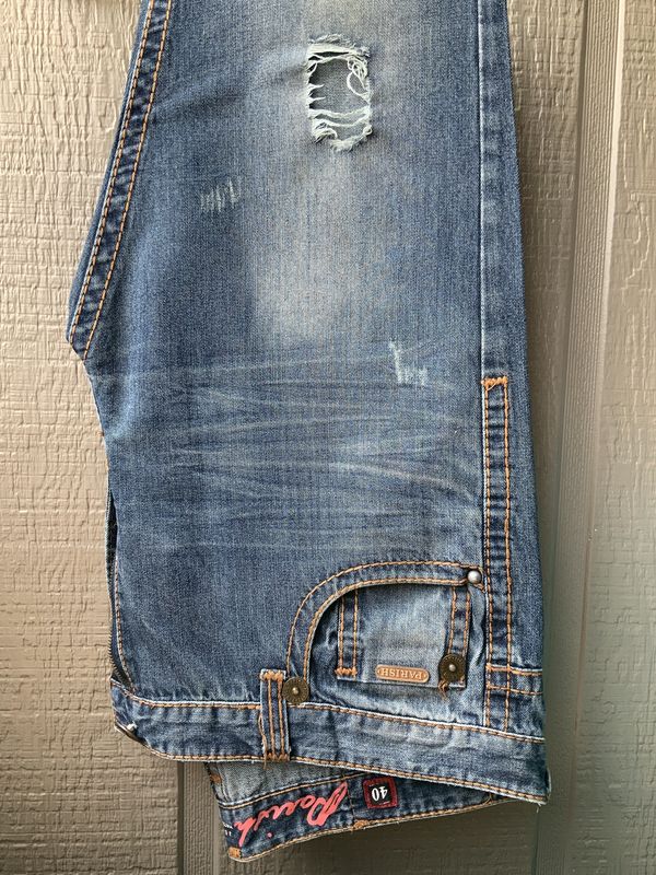 Jeans Wear Dark Distressed Jeans sz 40