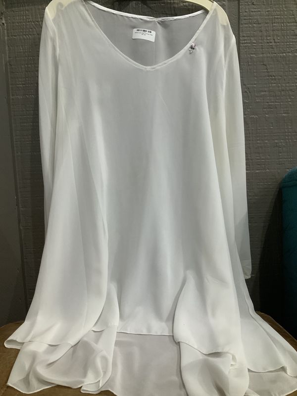 White Lace See Through Shirt