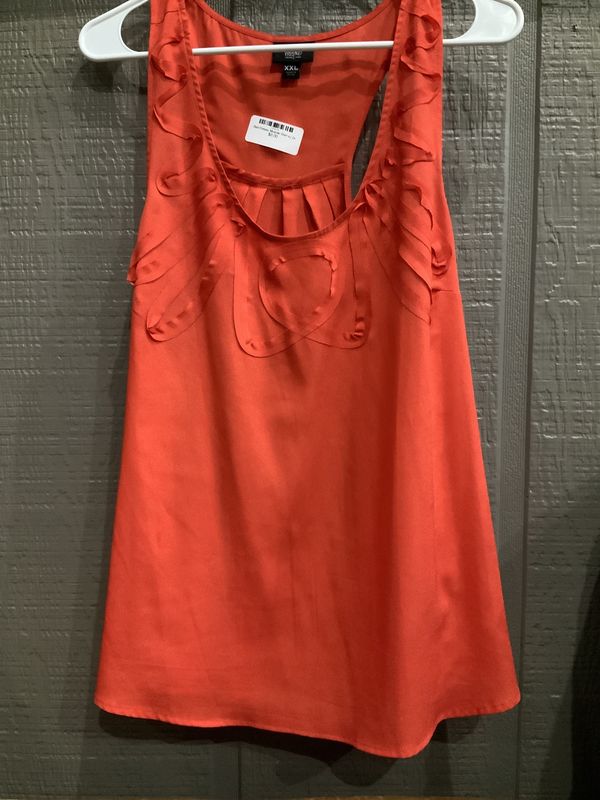 Red Dressy Muscle Shirt sz 2x