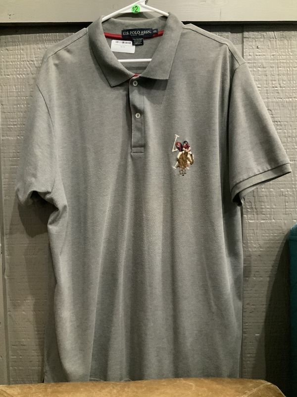 USPA Grey Red Shirt sz 2 x