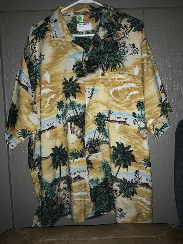 Caribbean Button Down Shirt sz 2x