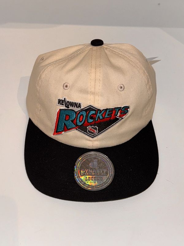 Natural Rockets Retro Logo Hat with Black Brim