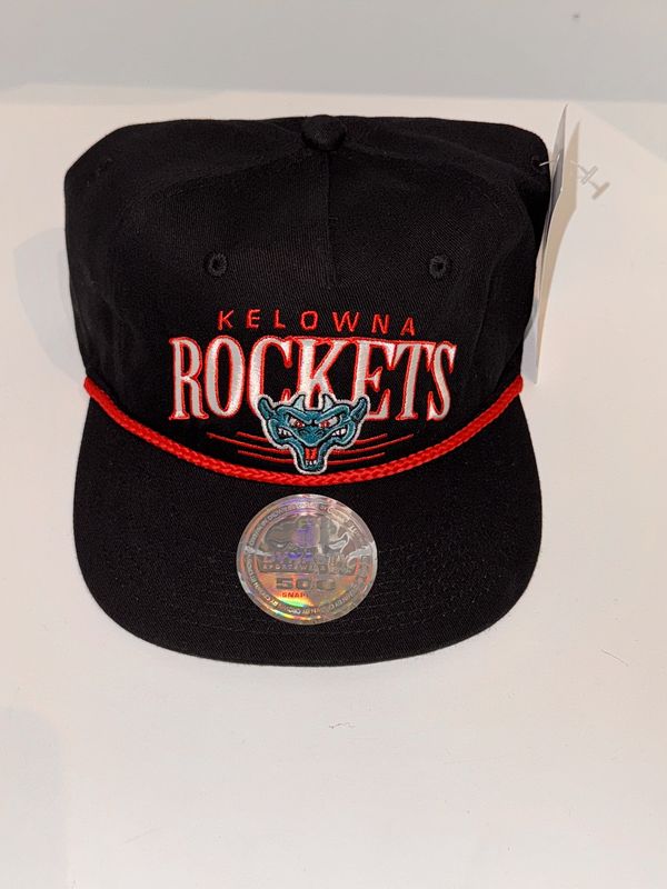 Club Arch Black Hat with Red Rope