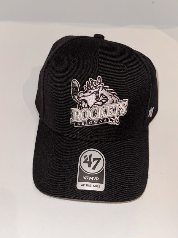 Black &#39;47 MVP Rockets Hat with a Velcro Back