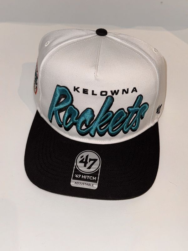Rockets White &#39;47 Hitch Hat with Black Brim