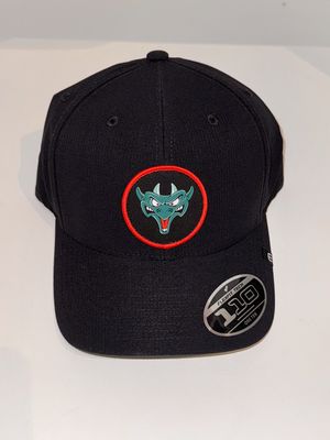 Rockets Black Hat with Third Logo Circle Patch