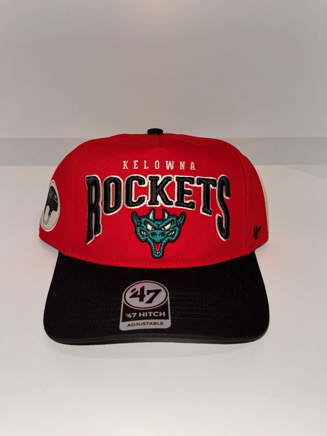 Rockets Hard Arch Red 47&#39; Hitch Ogopogo Hat with Black Brim