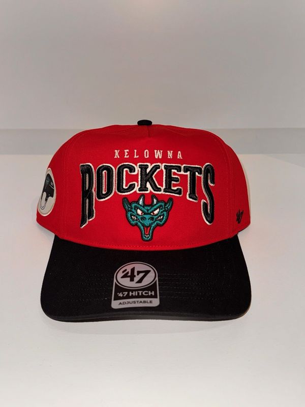 Rockets Hard Arch Red 47&#39; Hitch Ogopogo Hat with Black Brim