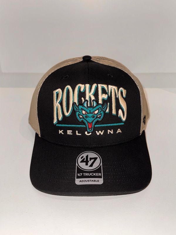 Rockets Black Stitch 47&#39; Trucker Hat