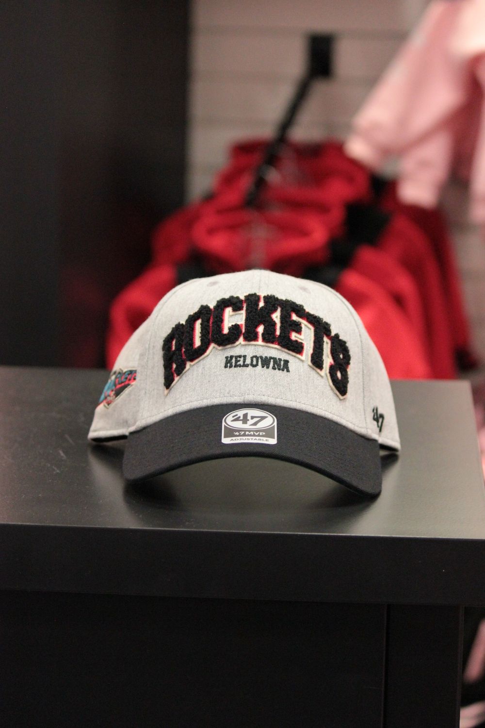 Rockets Grey &amp; Black Chenille Hat