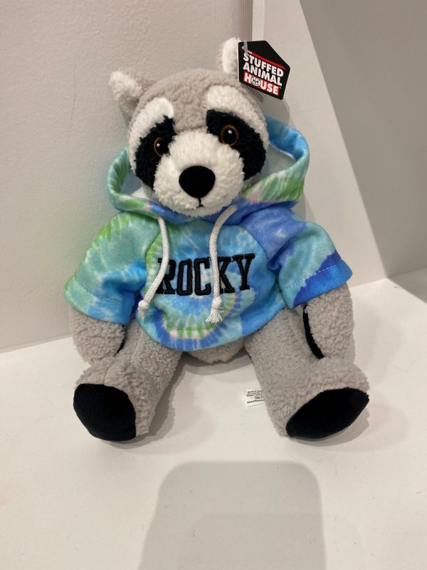 Rocky Racoon Stuffed Animal - Various Hoodys