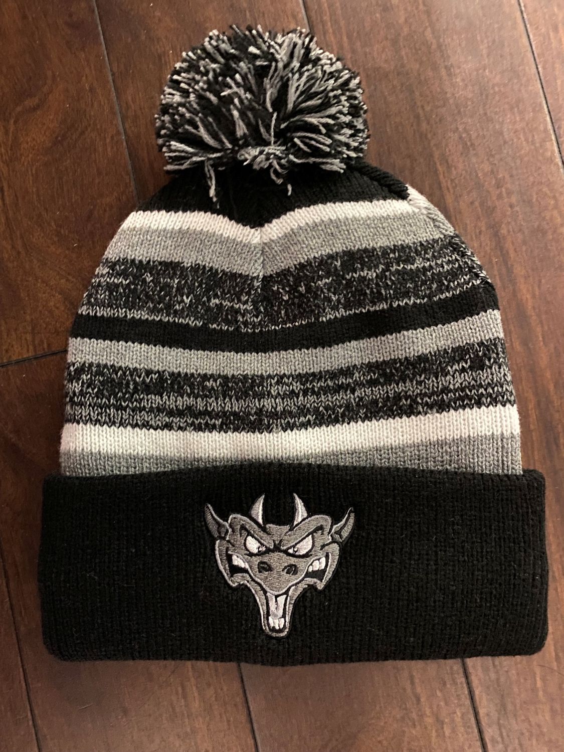 Black/Heather Grey/ White Toque - Oggy Logo