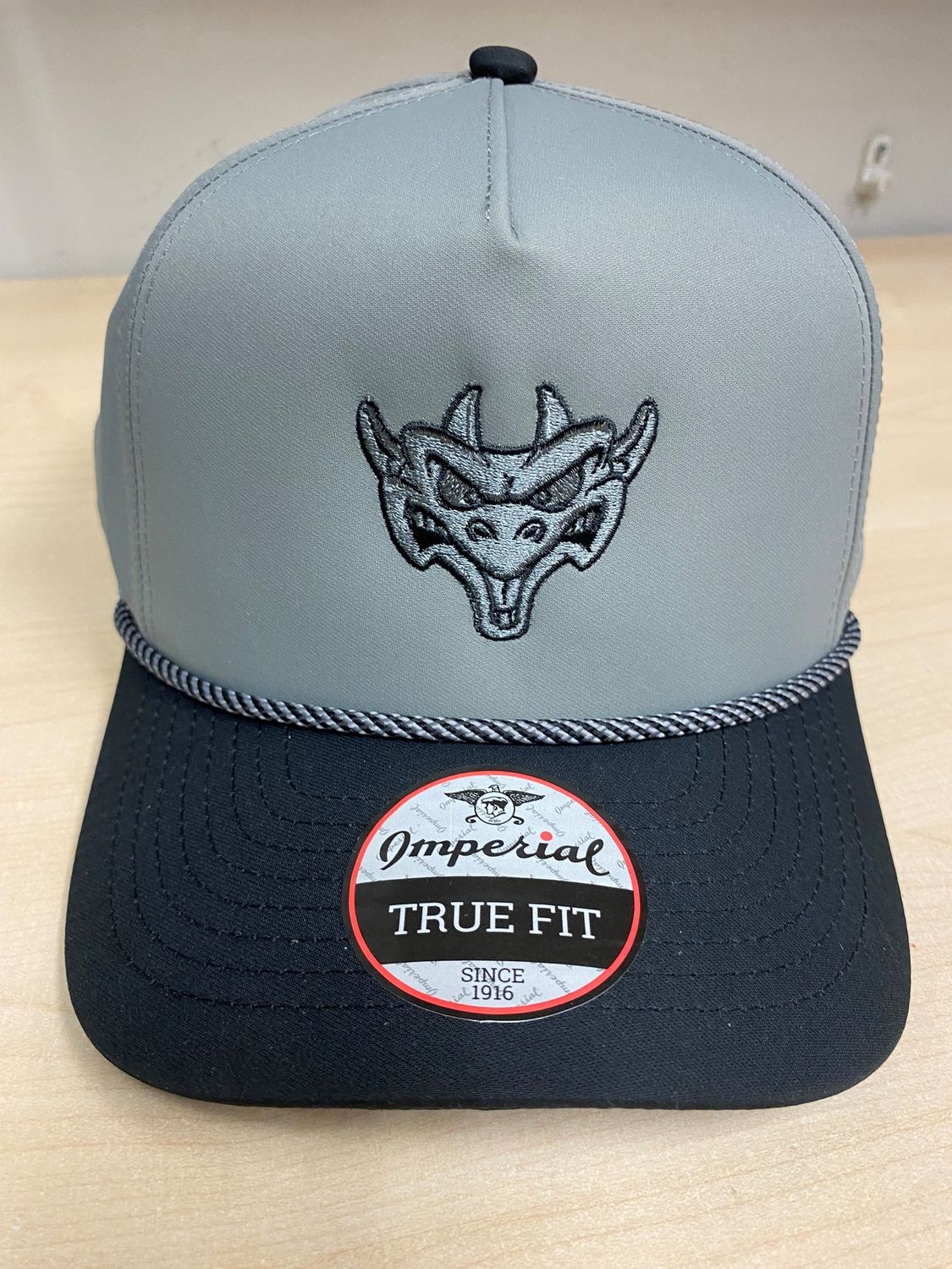 Imperial Grey/Black Rope Hat - Oggy Embroidery - KR Side Hit