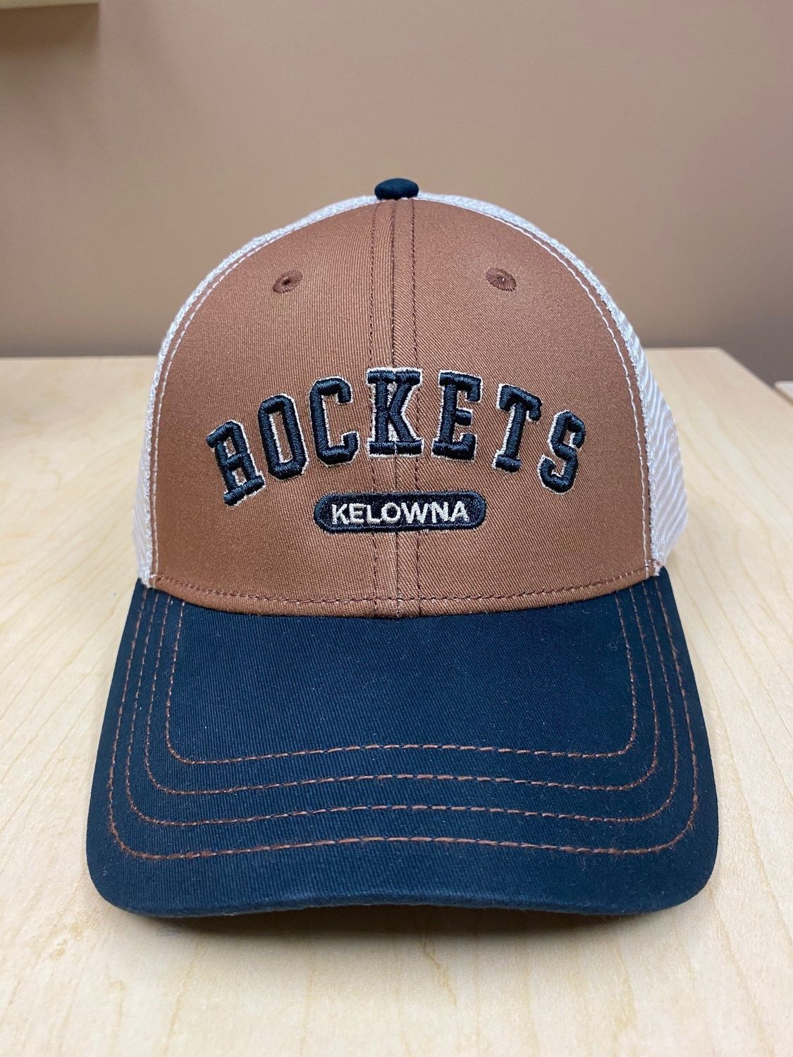 Prodigy - Millsy Hat-Brown/Blk/Kahki Mesh - 3D Puff Font