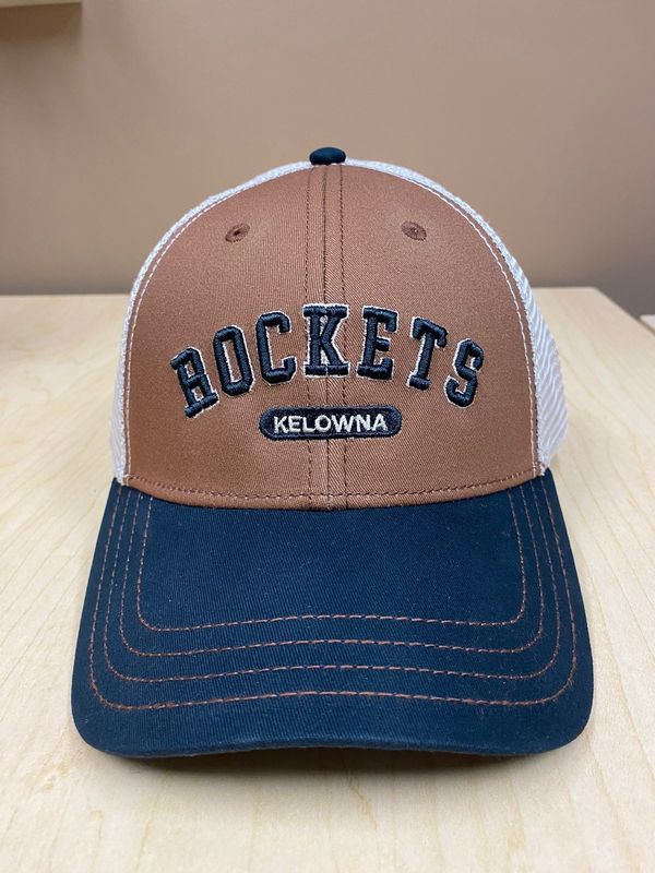 Prodigy - Millsy Hat-Brown/Blk/Kahki Mesh - 3D Puff Font