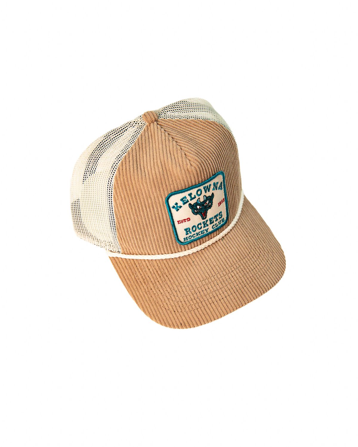 47 Cordlandia - Thin Tan Cord / Mesh - Oggy Patch