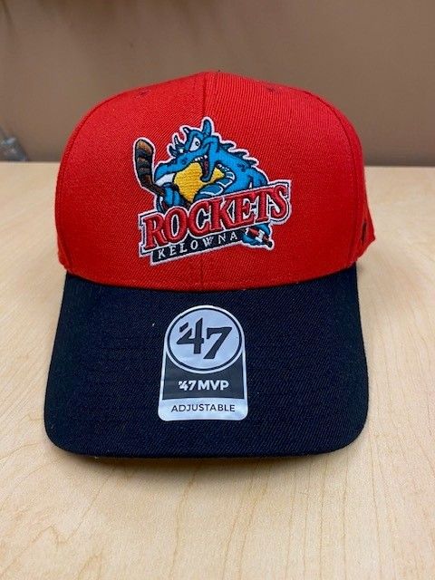 47 Two Tone MVP - Red / Black Brim - Primary Logo