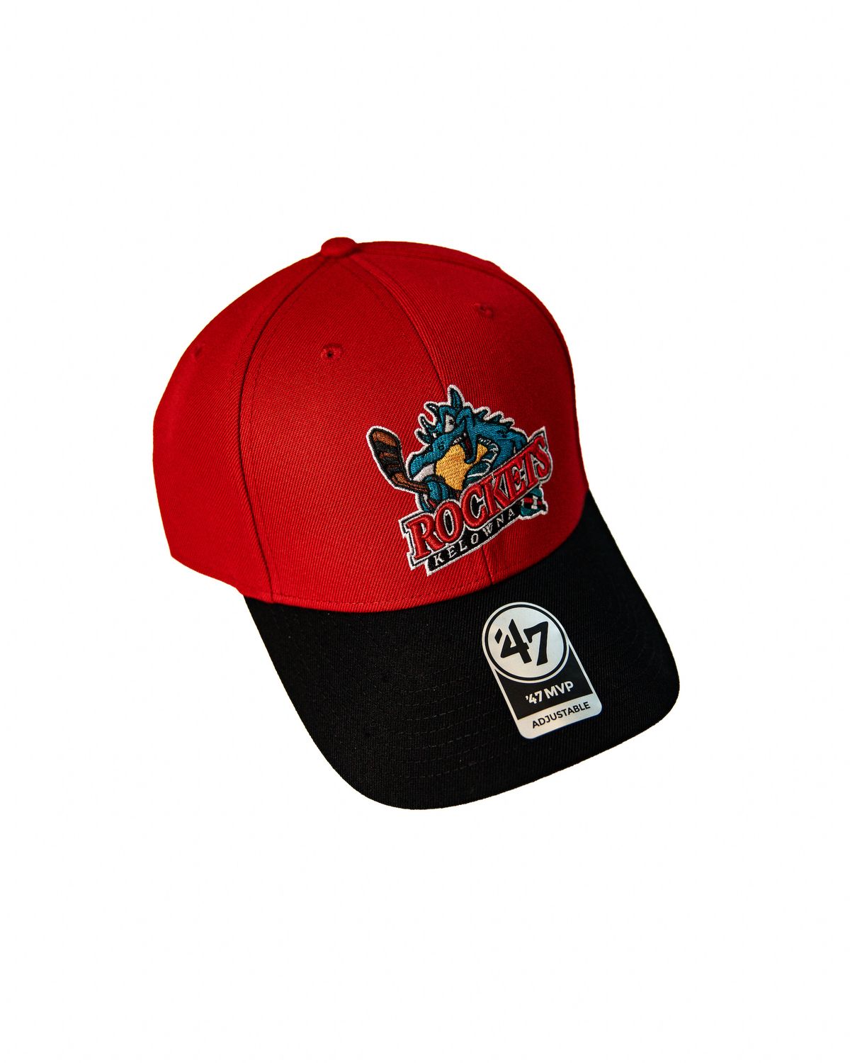 47 Two Tone MVP - Red / Black Brim - Primary Logo