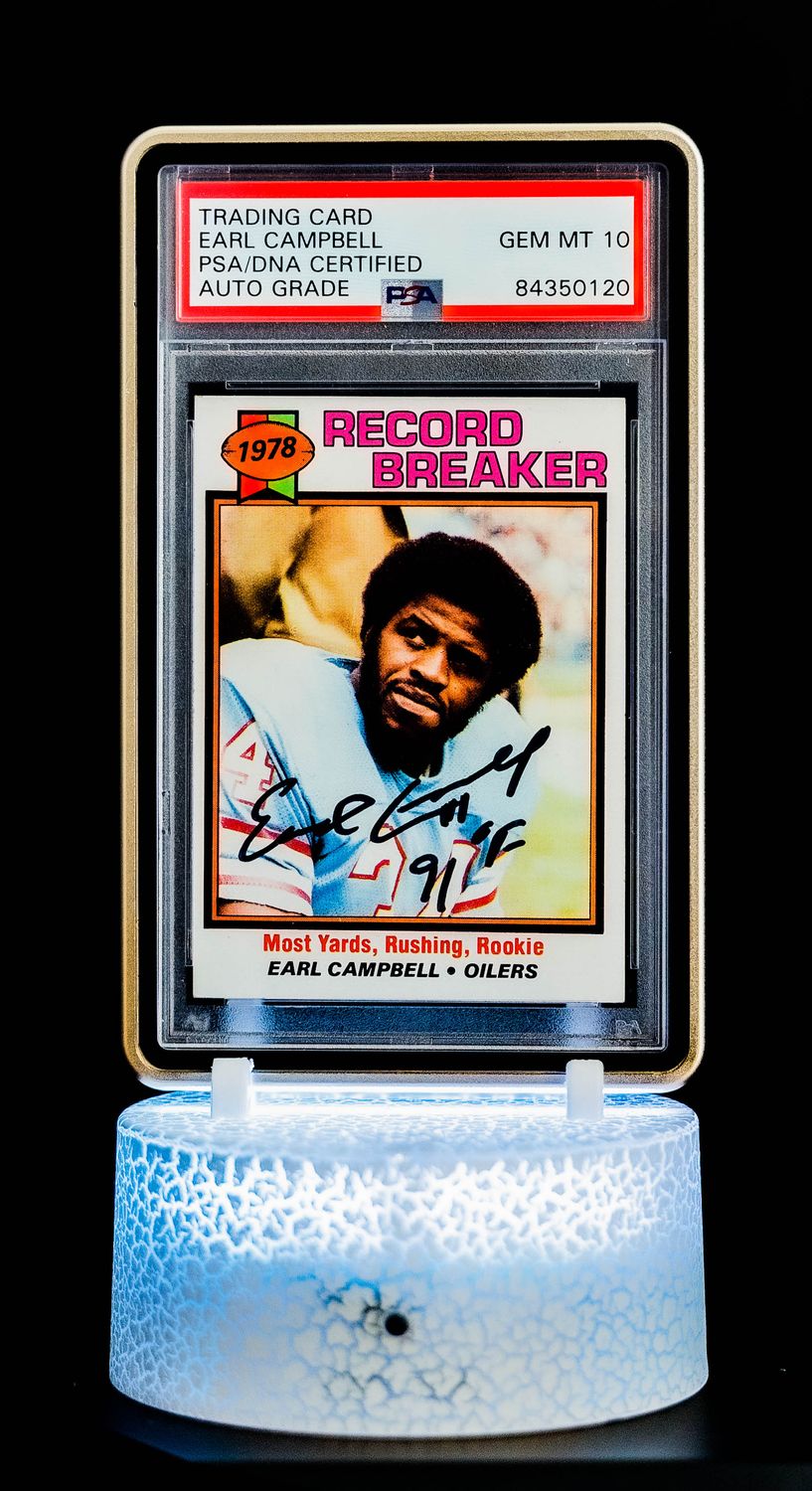 1979 Topps Earl Campbell Auto #331 (PSA GEM MT 10 Auto Grade PSA: #84350120)