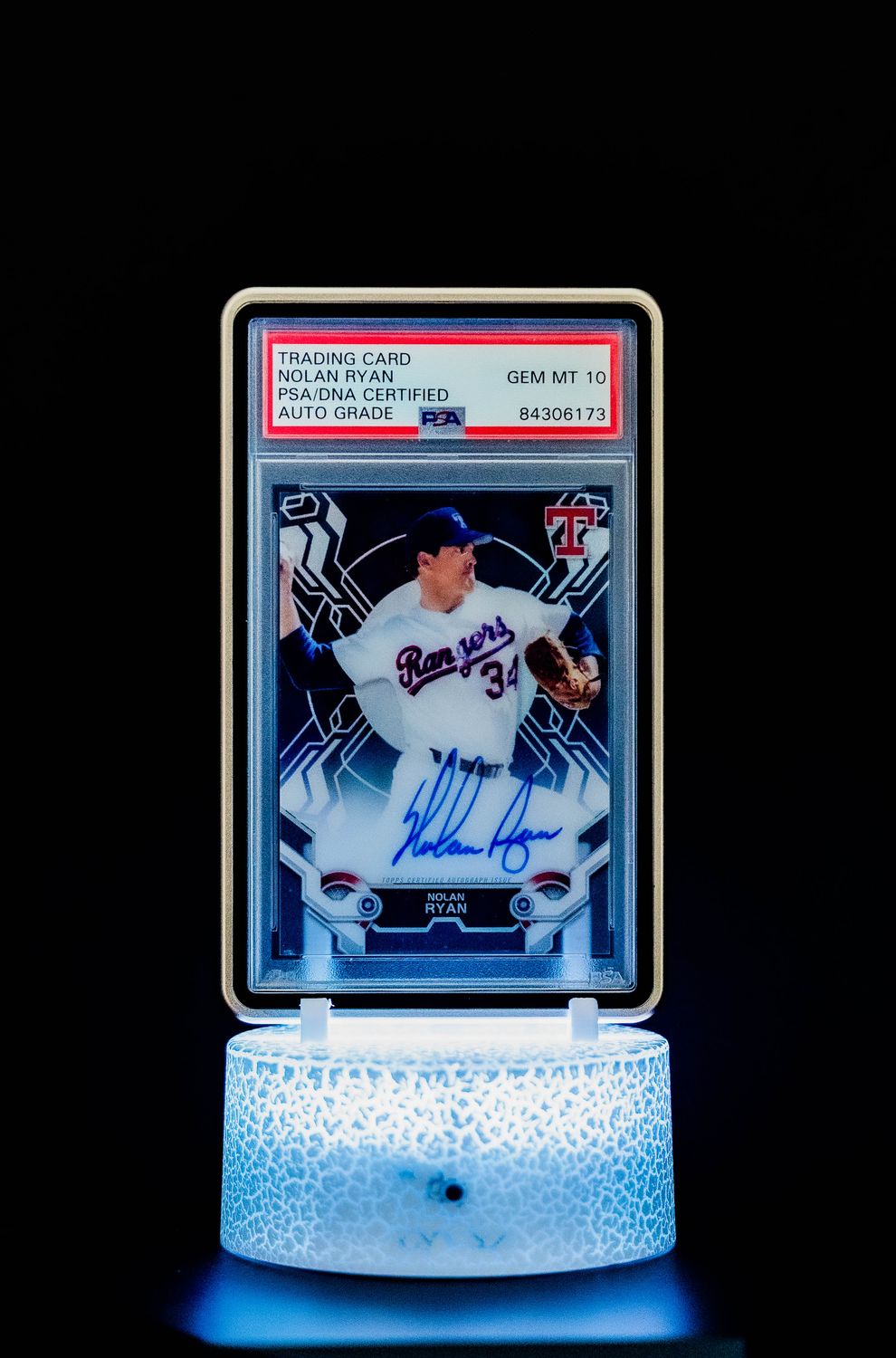 2019 Topps High Tek Autograph Nolan Ryan #HTA-NR (PSA GEM MT 10 Auto Grade PSA: #84306173)