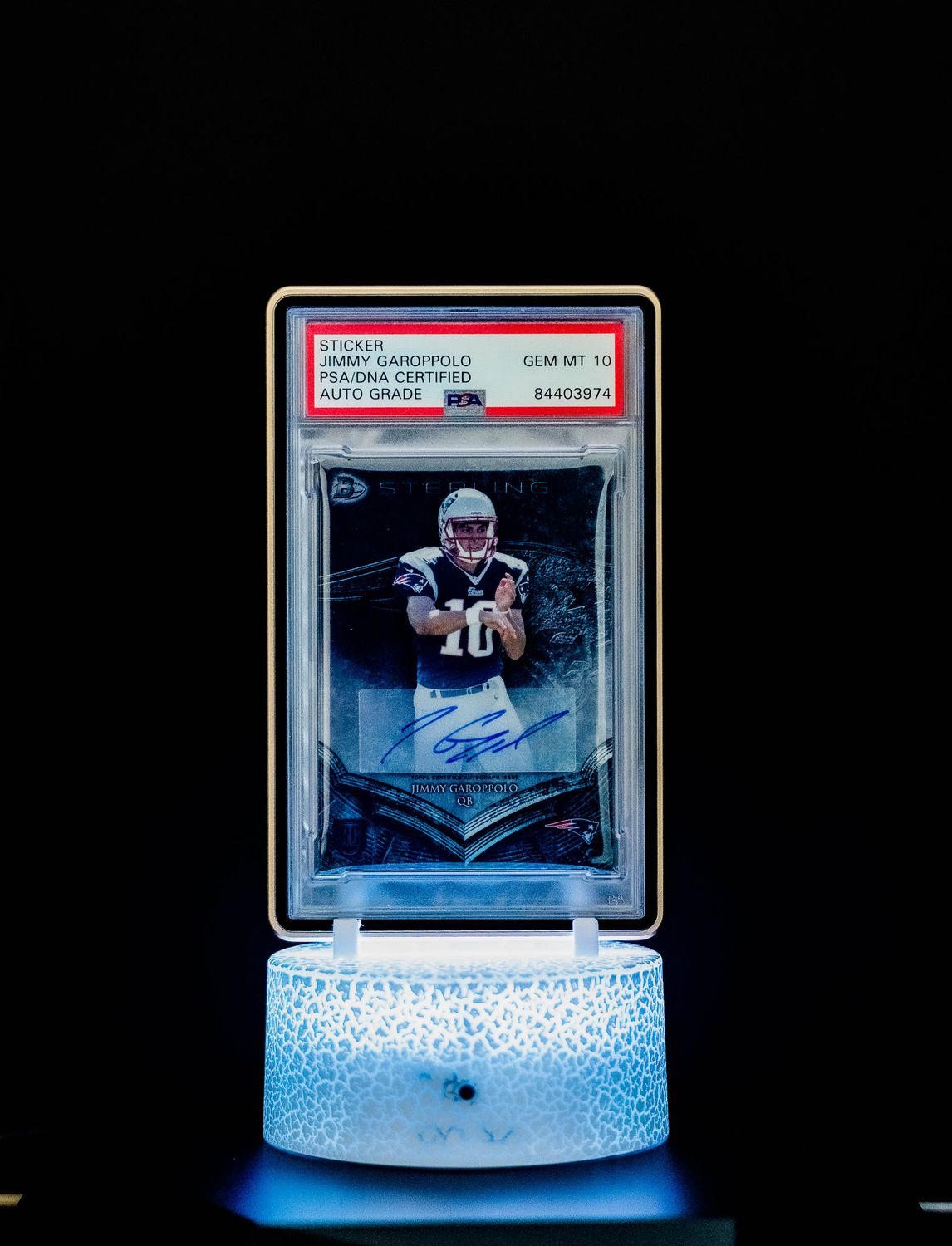 2014 Topps Bowman Sterling Autographes Jimmy Garoppolo #BSA-JG (PSA GEM MT 10 Auto Grade PSA: #84403974)