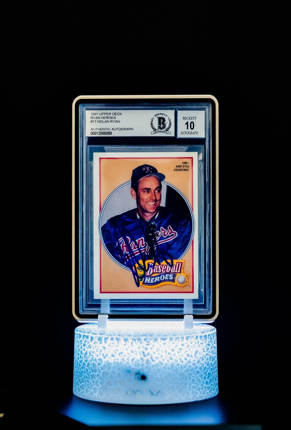 1991 Upper Deck Ryan Heroes Nolan Ryan #17 (BGS 10 Authentic Autograph BGS: #00012066899)