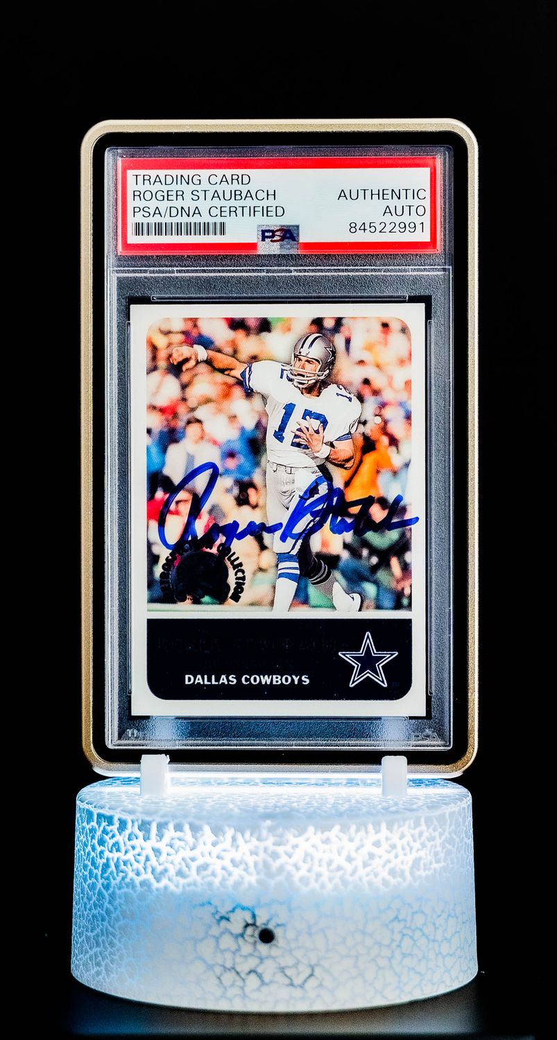 2000 Fleer/SkyBox Roger Staubach Auto #3 of 10 PSA GEM MT 10, Auto 10