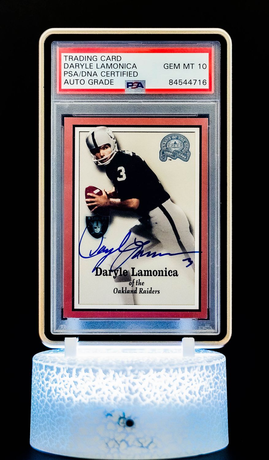 2000 Fleer/Skybox Daryle Lamonica Auto #61 (PSA GEM MT 10 Auto Grade PSA: #84544716)