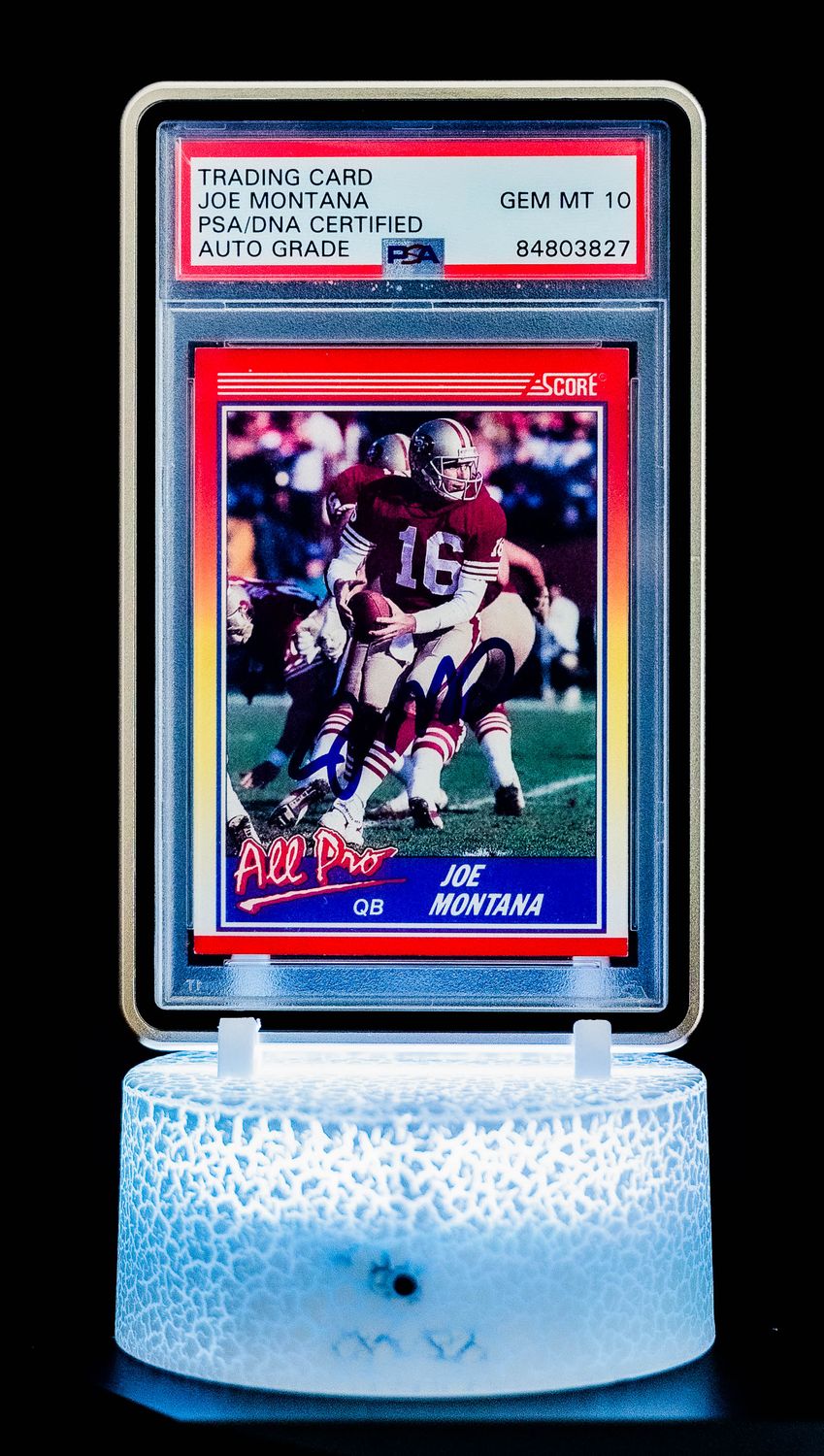 1990 Score All-Pro Joe Montana Auto #582 (PSA GEM MT 10 Auto Grade PSA: #84803827)