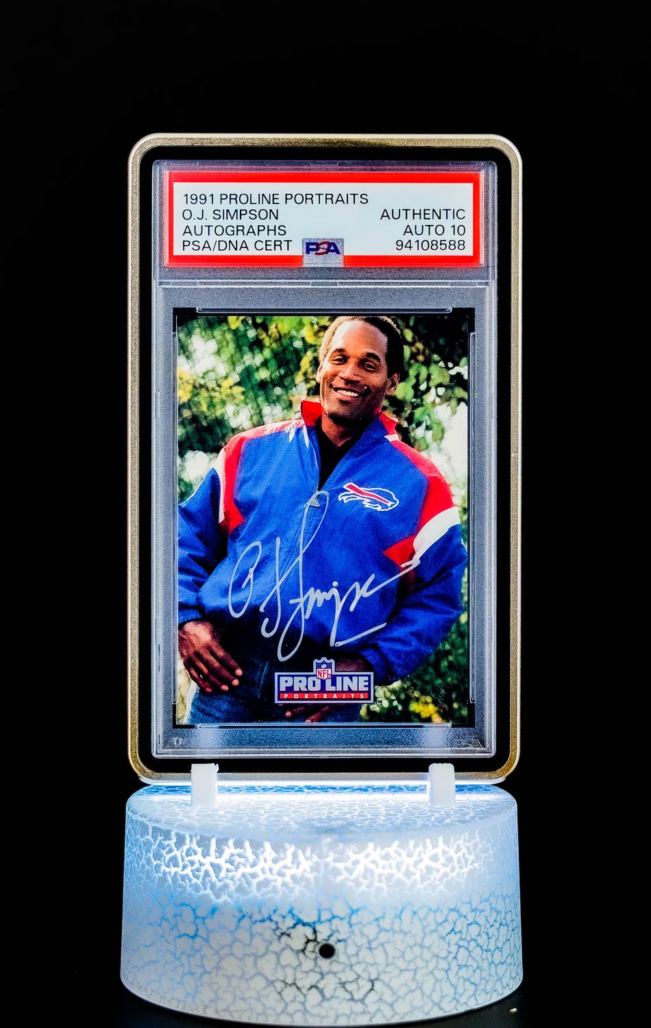 1991 Proline Portraits Autographes O.J. Simpson (No Card #) (PSA Authentic Auto 10 PSA: #94108588)