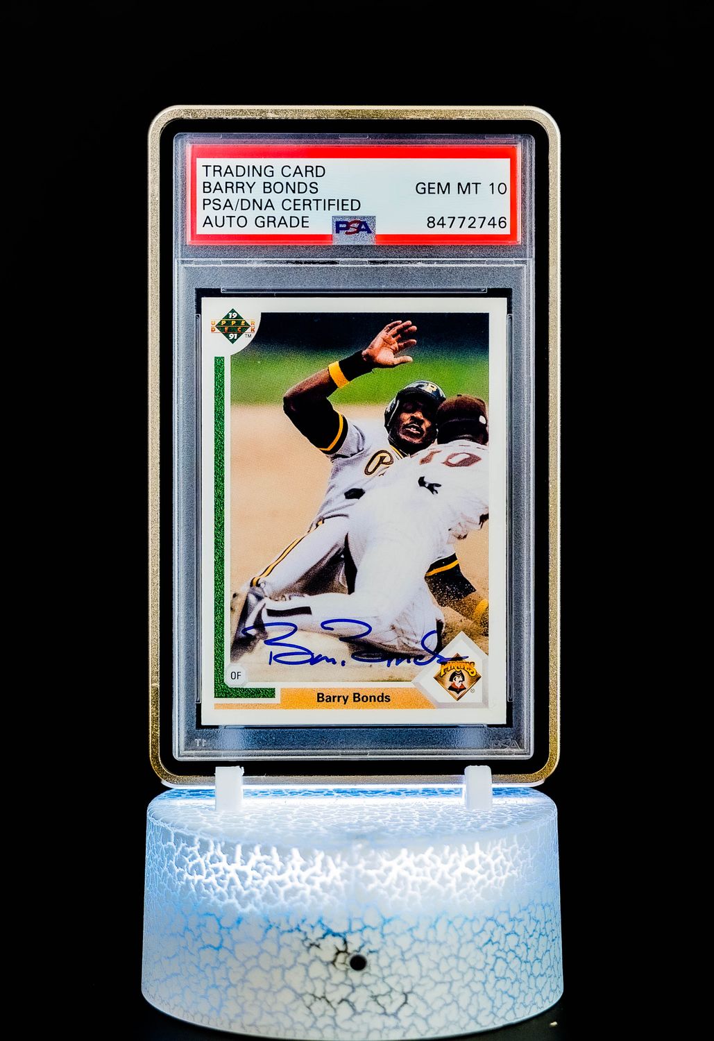 1991 Upper Deck Barry Bonds #154 (PSA GEM MT 10 Auto Grade PSA: #84772746)