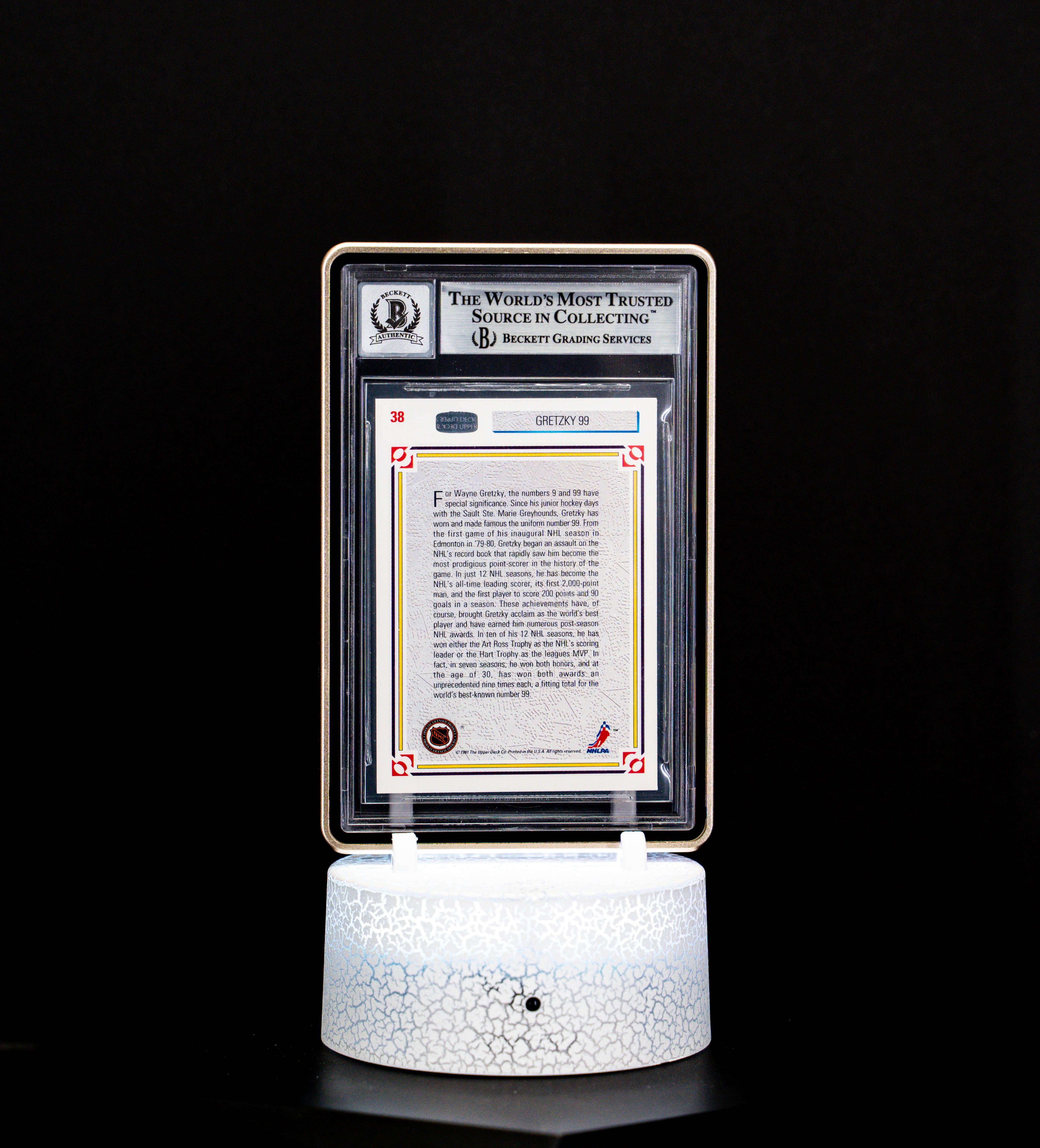 1991-92 Upper Deck Wayne Gretzky #38 BGS Auto 10 – GEM MT