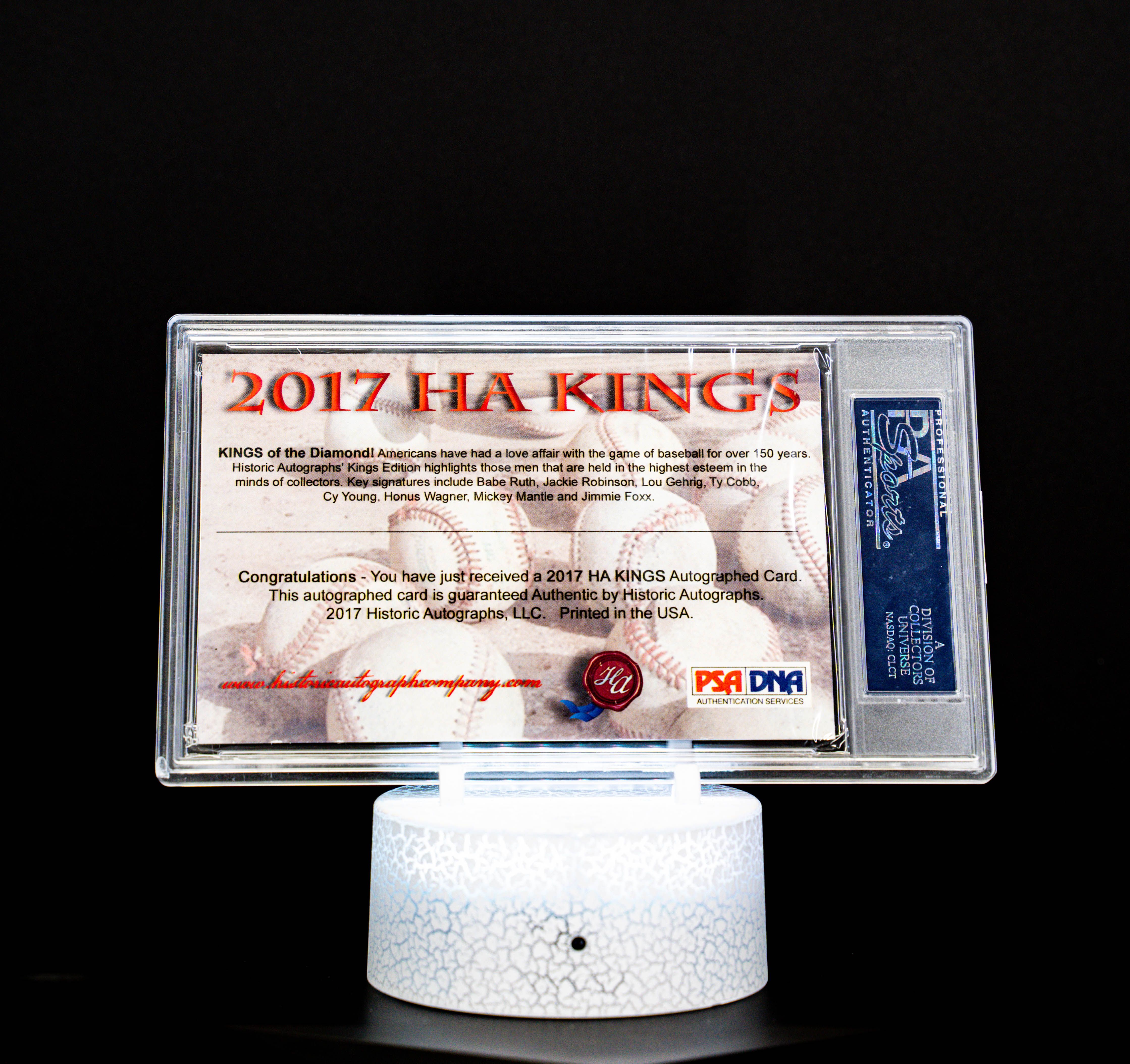 2017 HA Kings Gold Babe Ruth (SN 1/3) PSA 9 Mint