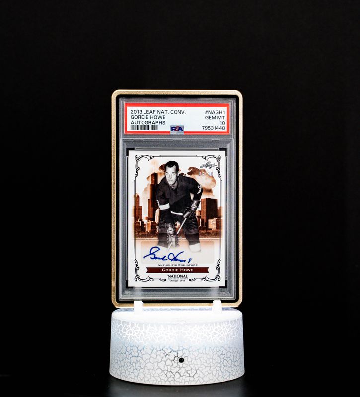 2013 Leaf National Convention Gordie Howe #NAGH1 Auto PSA 10 (GEM MT, SN 08/10)