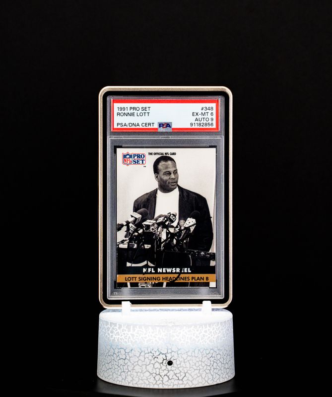 1991 Pro Set Ronnie Lott Autographed #348 – PSA EX-MT 6, Auto 9