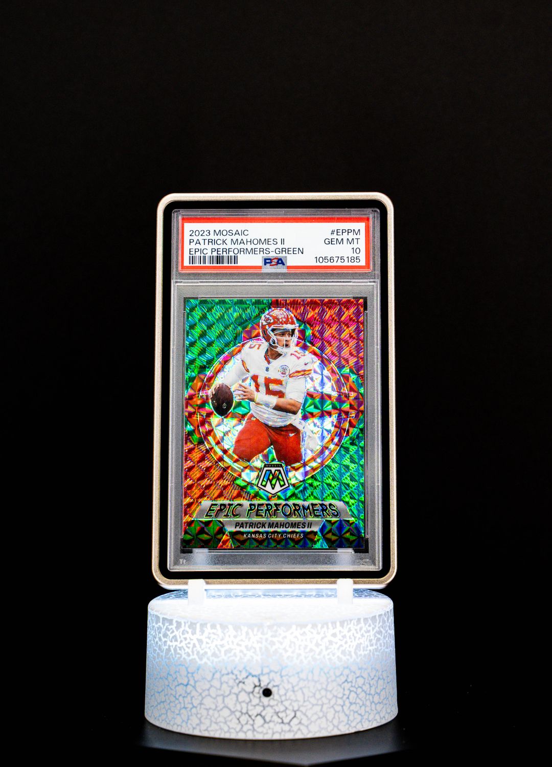 2023 Mosaic Epic Performers Green Patrick Mahomes II #EPPM