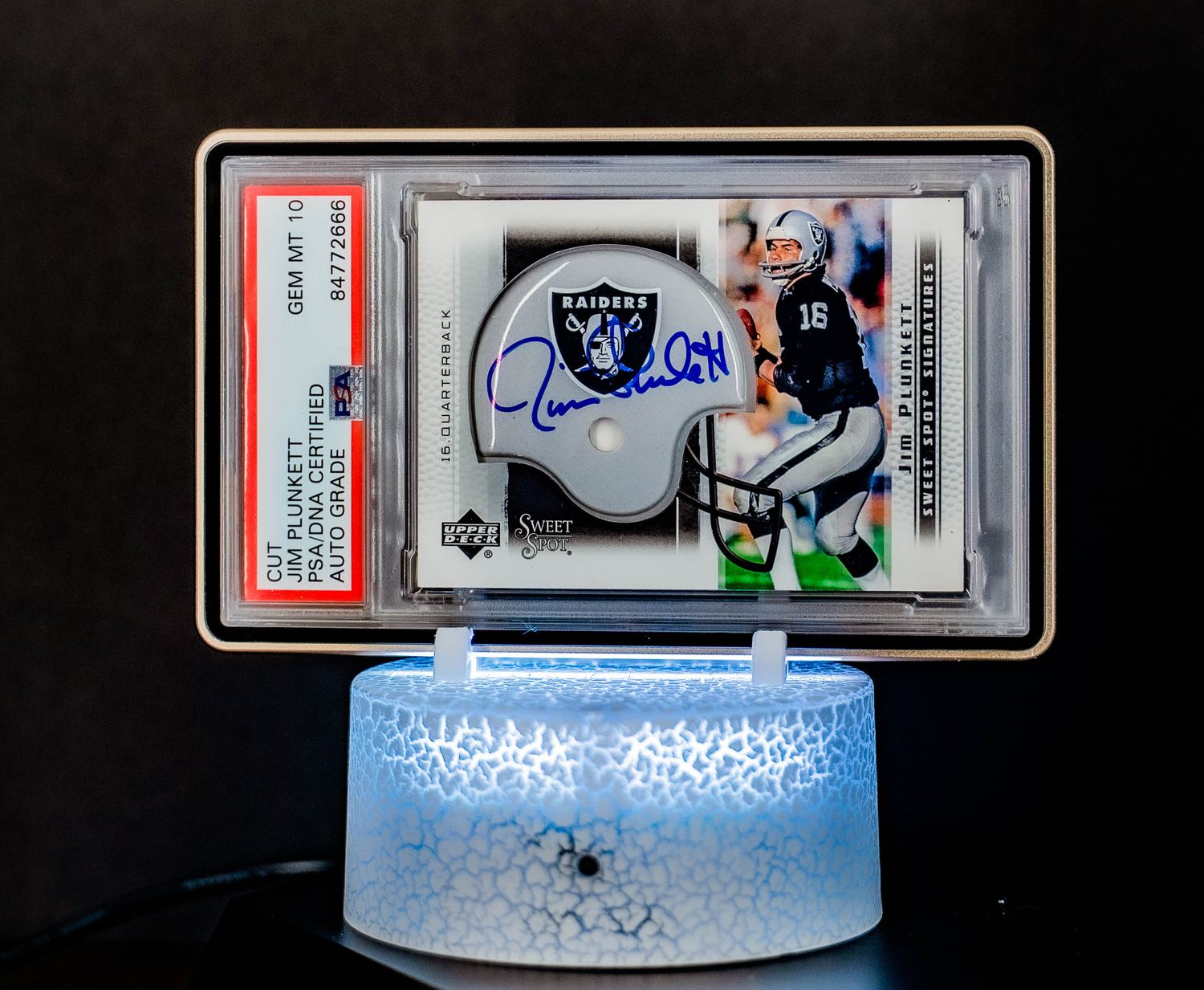 2005 NFL Sweet Spot Signatures Jim Plunkett #SS-JP PSA Auto GEM MT 10