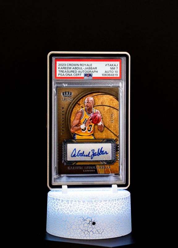 2023 Crown Royale Treasured Autograph Kareem Abdul-Jabbar SN5/49 PSA NM 7 Auto 10 #TAKAJ