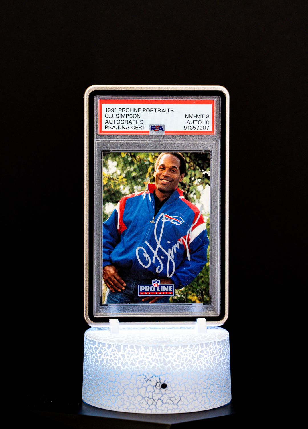 1991 Pro Line Portraits Autographed, O.J. Simpson #None (PSA NM-MT 8, Auto 10 PSA: #91357007)